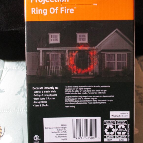 LED Light Show Projection Ring of Fire Halloween NIB - Picture 3 of 3